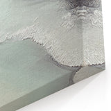 Abstract Scenery Canvas - Coastal Waves in Neutral Tones Wall Art
