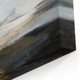 Modern Landscape Abstract Canvas - Golden Twilight Horizon Art