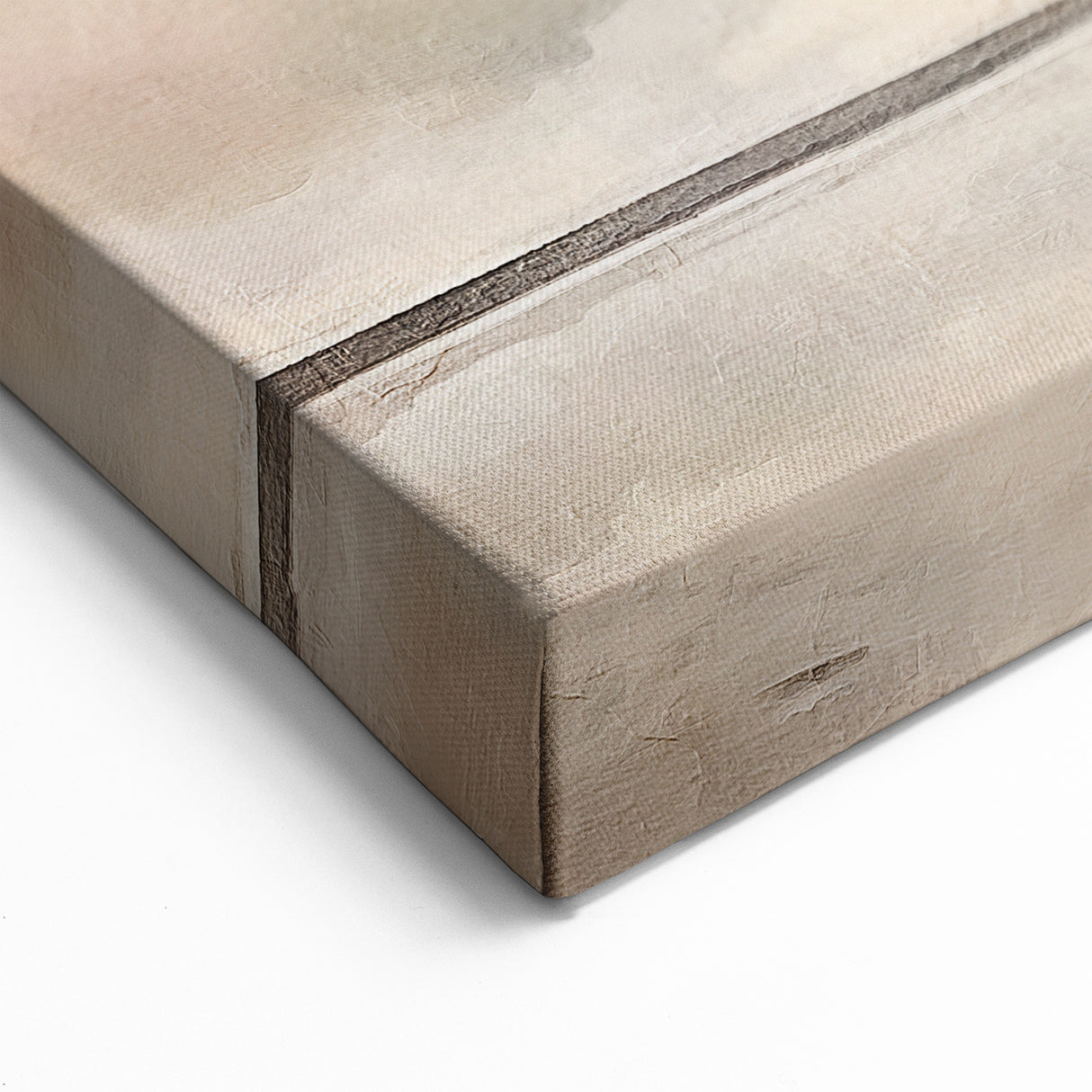 Contemporary Landscape Abstract Art - Soft Blue & Beige Canvas Print