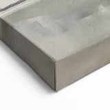 Soft Gray Abstract Landscape Art - Minimalist Pastel Canvas Wall Decor