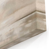 Soft Beige Abstract Landscape Art - Minimalist Gray Wall Decor