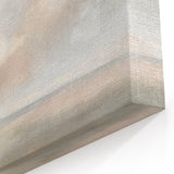 Minimalist Landscape Abstract Art - Soft Beige & Gray Canvas Decor