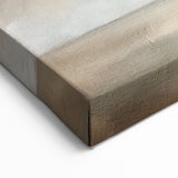 Minimalist Landscape Abstract Art - Soft Beige & Gray Canvas Decor