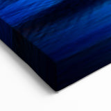 Tropical Paradise Abstract Art - Vibrant Blue & Orange Coastal Decor