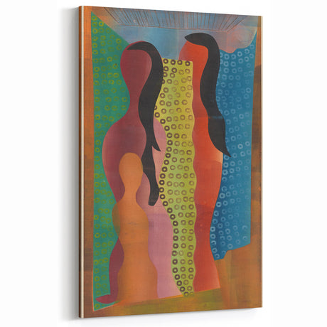 Modern Wall Art of Abstract Figures - Bold Contemporary Colorful Art Print