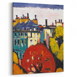 Modern Wall Art of Paris Cityscape - Vibrant Abstract Contemporary Art Print