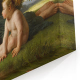 Classical Realism Painting - Temptation (1880) Realism Art Canvas Print