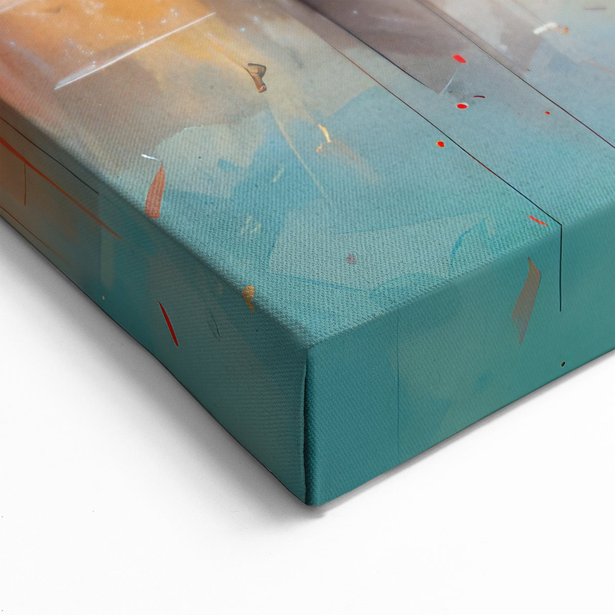 Abstract Landscape Art - Vibrant Urban Skyline Modern Wall Decor Canvas