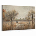 Contemporary Landscape Prints - Tranquil Desert Scene with Palm Trees