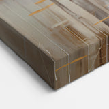 Artistic Landscape Designs - Golden Birch Trees Abstract Canvas Print