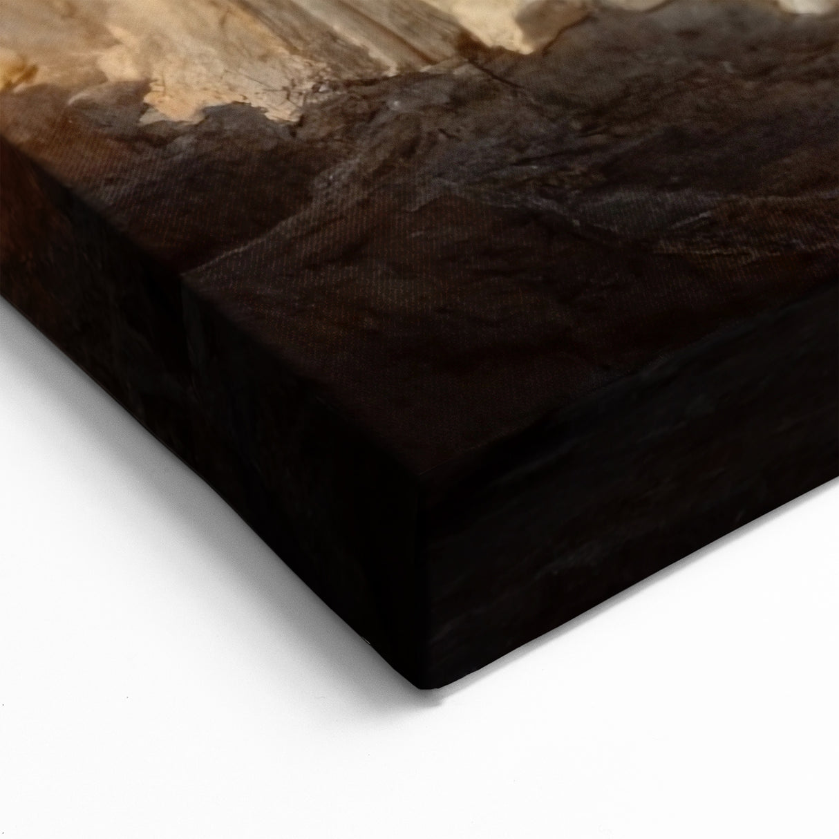 Abstract Nature Wall Art - Enchanted Forest with Golden Light Canvas