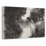 Mystical Impressionism Wall Art - A Bather by Camille Pissarro