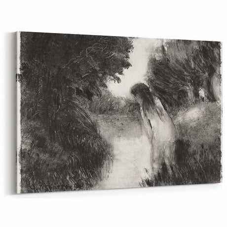 Mystical Impressionism Wall Art - A Bather by Camille Pissarro