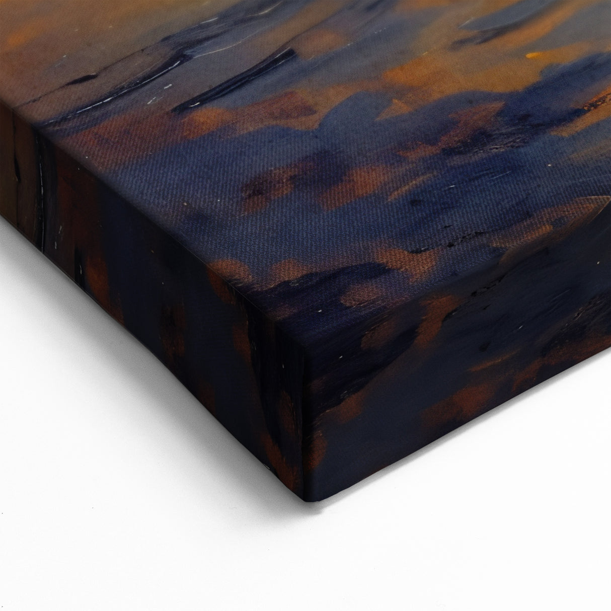 Sunset Glow Canvas - Sailboat on Golden Horizon Abstract Wall Art