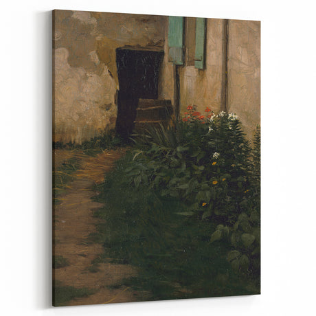 A Garden Path - Tranquil Rustic Scene by Robert Henry Logan
