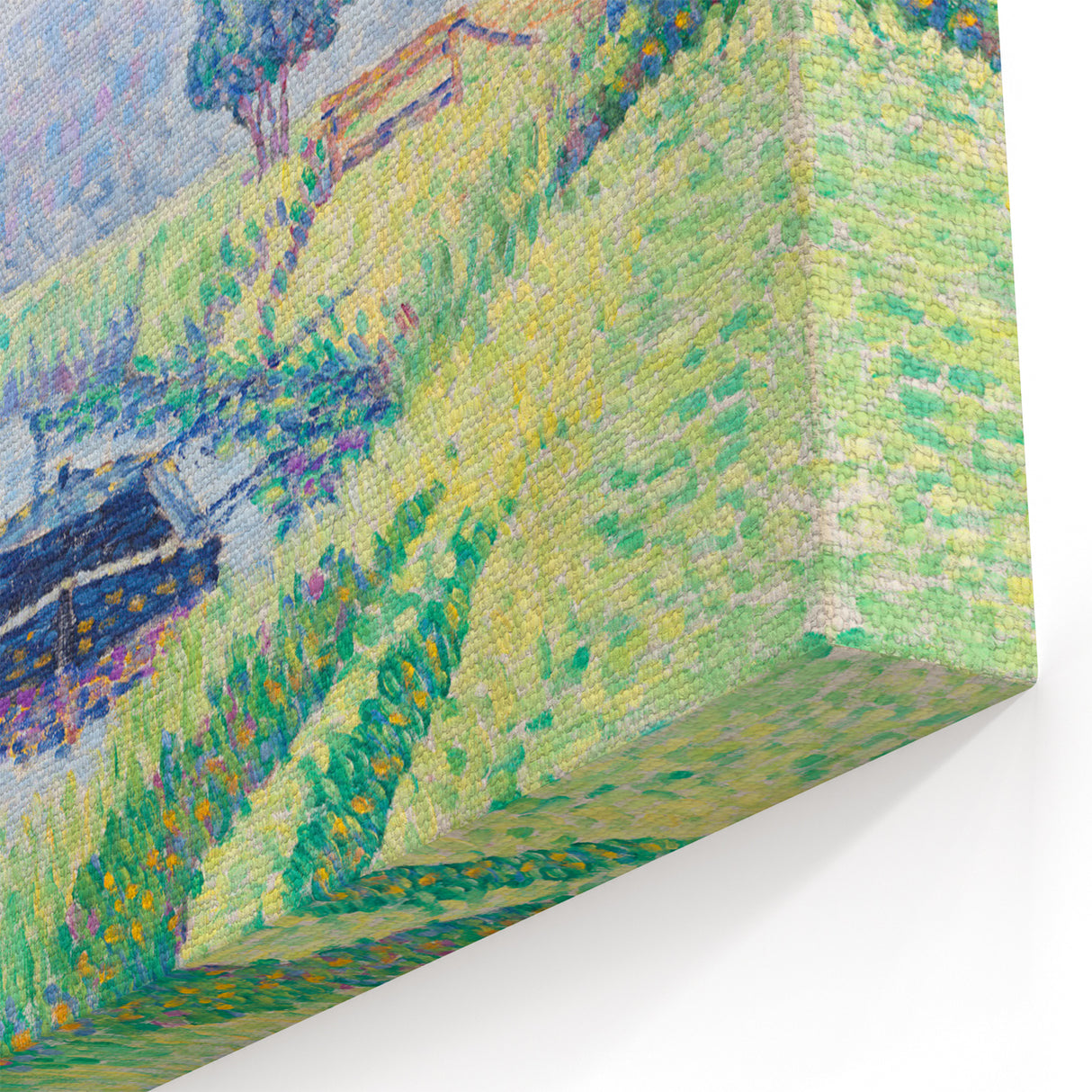 Amberley Valley - Bright Pointillist Landscape by Alfred William Finch