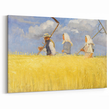 Harvesters - Pastoral Field Scene by Anna Ancher