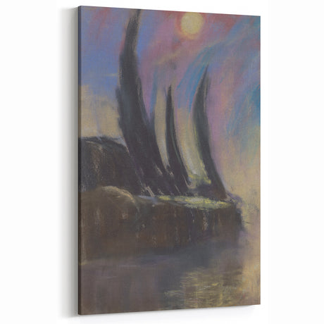 Modern Wall Art - Dreamy Nightscape - Abstract Contemporary Art Print