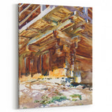 Modern Wall Art - Sunlit Rustic Structure - Contemporary Art Print