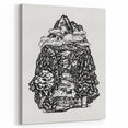 Modern Wall Art - Black & White Mountain Landscape - Contemporary Print