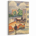 Modern Wall Art - Colorful Provincial Street Scene - Contemporary Art Print