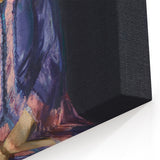 Modern Wall Art - Elegant Woman in Purple Dress - Contemporary Art Print
