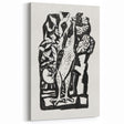 Modern Wall Art - Bold Black & White Crowing Rooster - Art Print