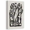 Modern Wall Art - Bold Black & White Crowing Rooster - Art Print
