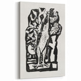 Modern Wall Art - Bold Black & White Crowing Rooster - Art Print