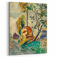 Modern Wall Art - Vibrant Tree and Rock Landscape - Contemporary Art Print