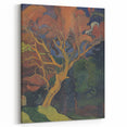 Modern Wall Art - Vibrant Forest Interior with Tree - Contemporary Print