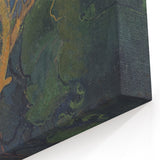 Modern Wall Art - Vibrant Forest Interior with Tree - Contemporary Print