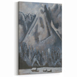 Modern Wall Art - Dramatic Waxenstein Peaks Landscape - Mountain Art Print