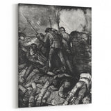 Modern Wall Art - Dramatic War Scene Illustration - Historical Art Print