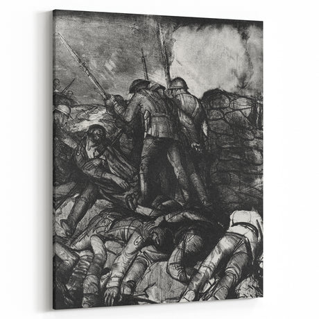 Modern Wall Art - Dramatic War Scene Illustration - Historical Art Print