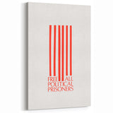 Vintage Wall Art - Free All Political Prisoners Poster - Protest Art Print