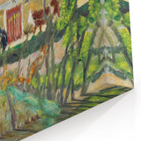 Modern Wall Art - Tranquil Rainy Landscape Scene - Nature Art Print