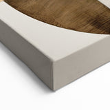 Contemporary Minimalist Abstract Art - Geometric Black and Gold Print