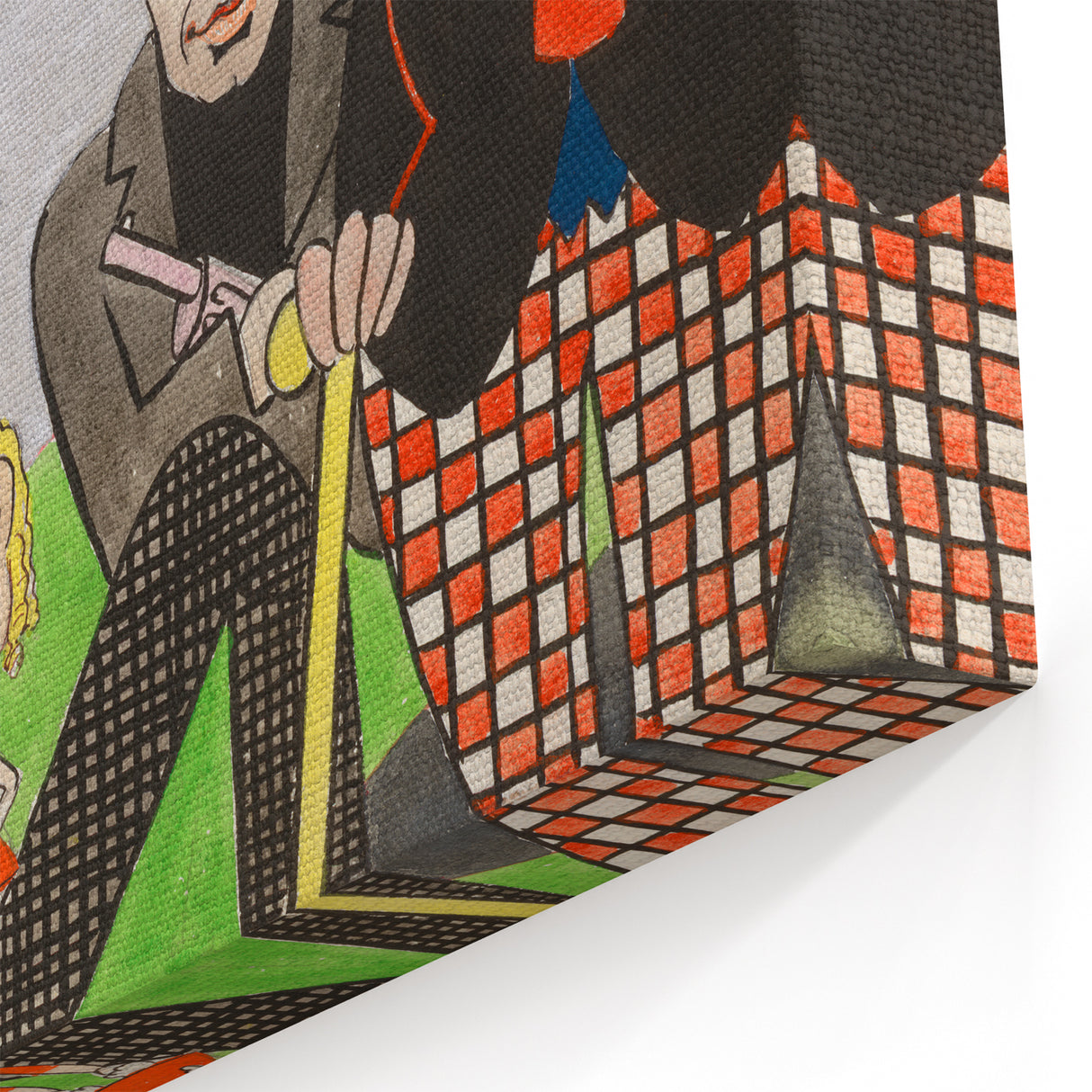 Modern Wall Art – Vibrant Mural Study with Unique Contemporary Characters