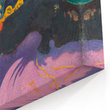 Modern Wall Art – Exotic Seaside Scene in Bold Contemporary Colors
