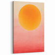 Sunset Glow Abstract Art - Bold Yellow and Pink Gradient Canvas Print