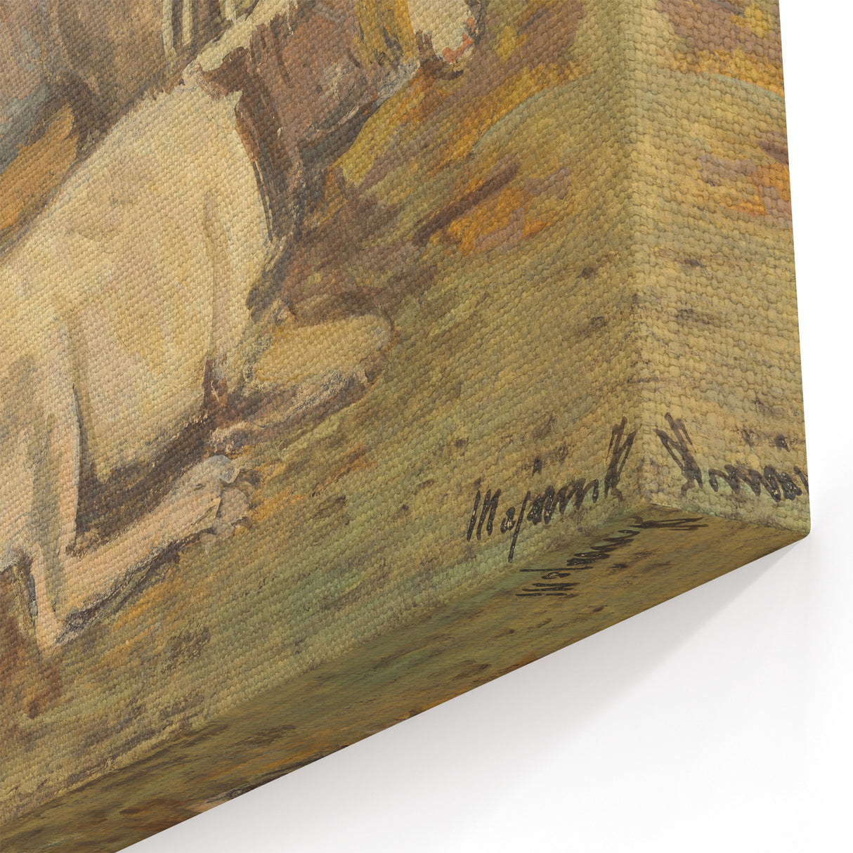 Pastoral Cows Modern Wall Art - Tranquil Contemporary Decor for Living Rooms
