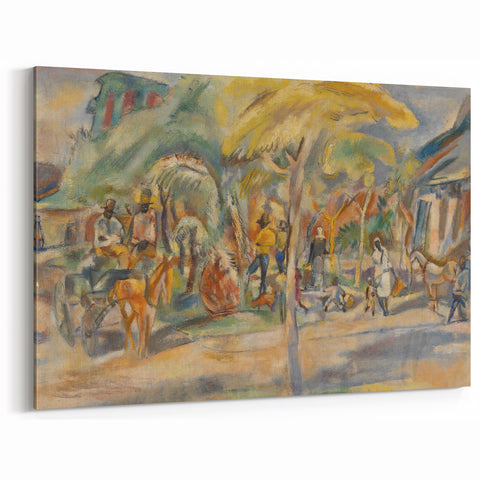 Southern Landscape Modern Wall Art - Vibrant Contemporary Decor Piece