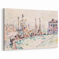 Venetian Serenity: Modern Wall Art - Abstract Waterfront Scene