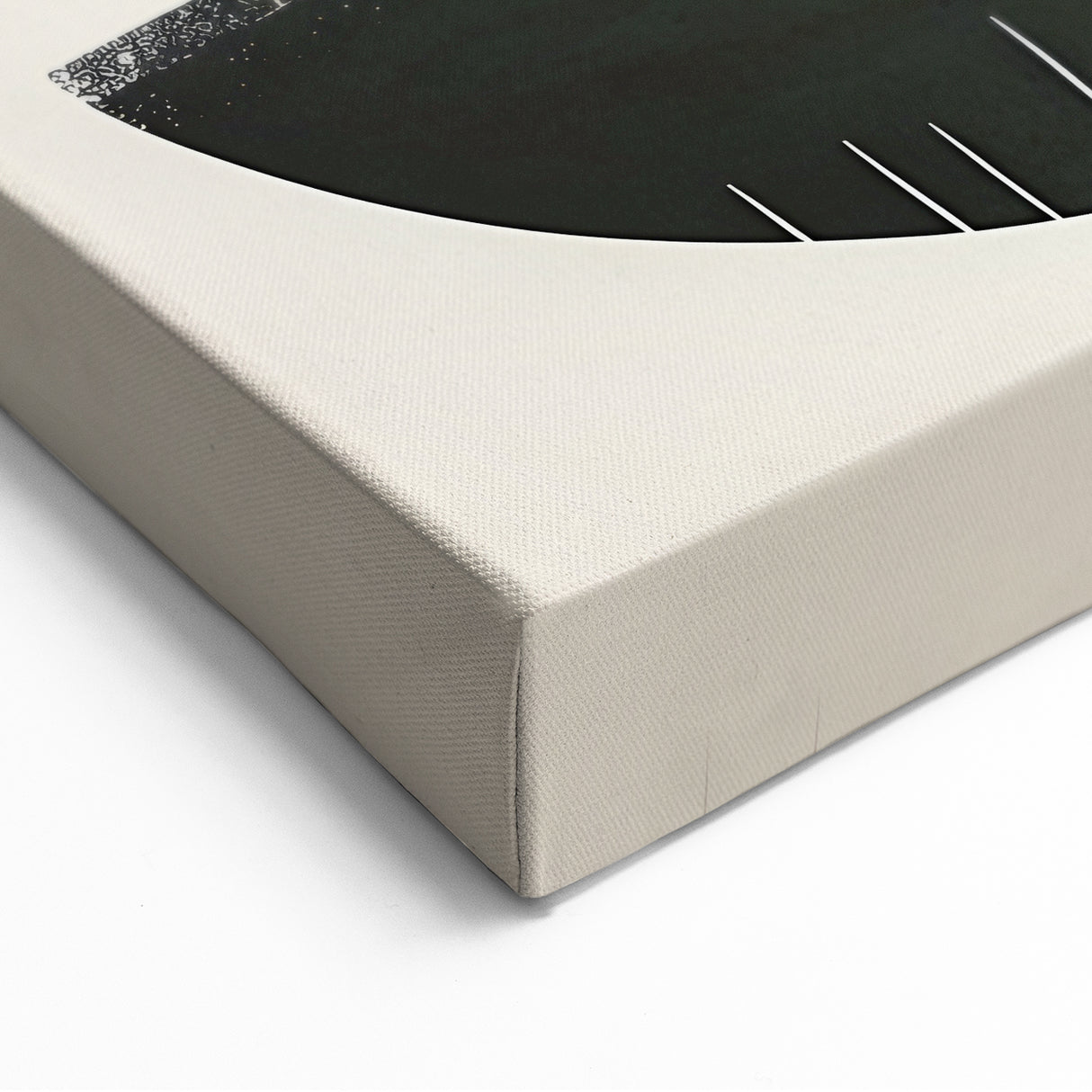 Stacked Earthy Shapes Art - Orange and Black Minimalist Canvas Print