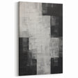 Monochrome Texture Composition - Minimalist Black and White Wall Art