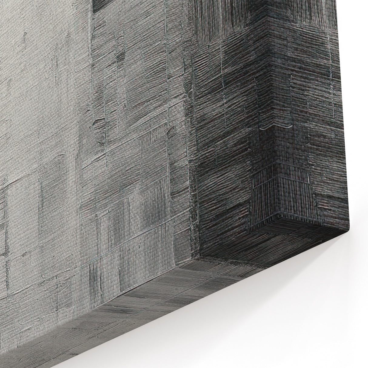 Monochrome Texture Composition - Minimalist Black and White Wall Art