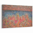 Mosaic Seascape Modern Wall Art - Abstract Coastal Decor Print