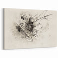 Abstract Monochrome Art - Modern Wall Decor in Black and White