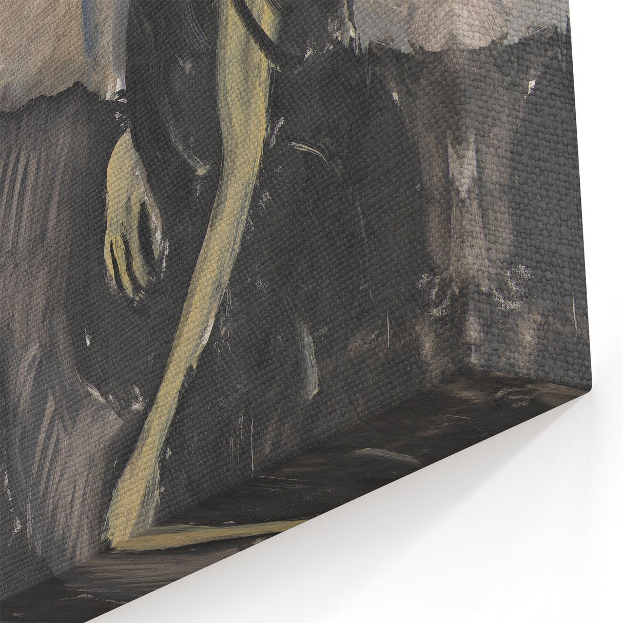 Expressionist Portrait - Modern Wall Art of Two Figures in Black
